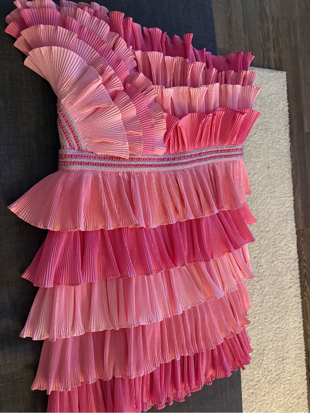 NWOT Eliya The Label Pink Josephine Dress. Size US 12 (UK XXL) - Picture 5 of 7